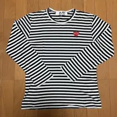 PLAY COMME des GARCONS ボーダー黒 Tシャツ ロンT Mのサムネイル