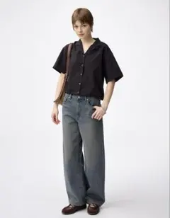 GU 新品　バレルレッグジーンズのサムネイル
