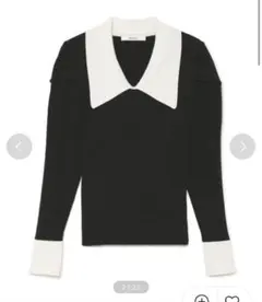 SNIDEL Sustainableカラーデザインニットプルオーバー　スナイデル