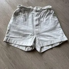 ラブトキシック　短パン　ホワイト　デニム 130