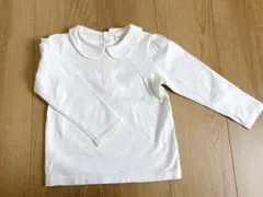 子供服　白シャツ　襟付き長袖　90㎝