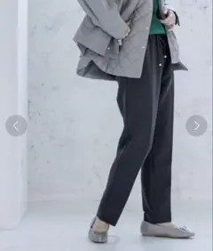 OPAQUE.CLIP　ネオサーモ　ストレッチツイルイージーテーパードパンツ