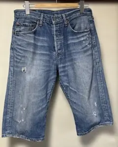 Levi's /501 インディゴデニムハーフーパンツw32 L15