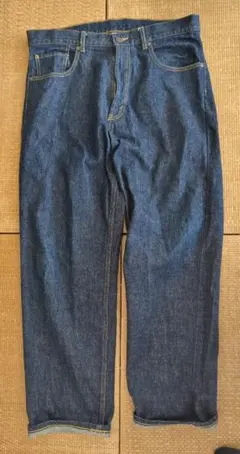 BEAMS PLUS 5ポケット ワイド デニムパンツ XL ジーンズ