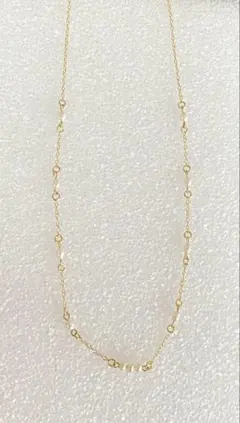 パール(小粒)付きネックレス 調整可能