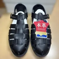 Arnold Palmer 本革 グルカサンダル 黒 24.5cm 箱ありのサムネイル