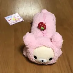 コリラックマ いちご生活セット ねこ ぬいぐるみキーホルダー マスコット♡ コリラックマ いちご生活セット ねこ ぬいぐるみキーホルダー