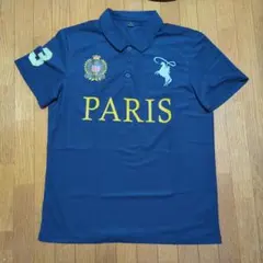ポロシャツ ネイビー PARIS