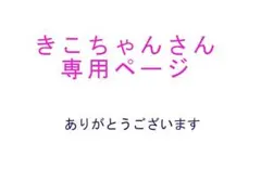 きこちゃん様専用ページ