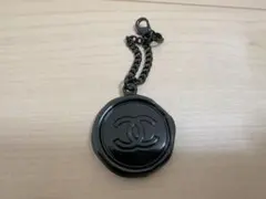 CHANEL シャネル ココマーク ラウンド チャーム キーホルダー ブラック