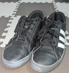 adidas ブラック スニーカー ソール塗装済 アディダス