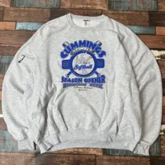 ビンテージ　古着　メンズ　ベースボール　スウェット　トレーナー　2XL グレー