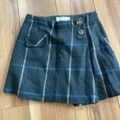 ザラキッズ　チェック柄スカート 128
