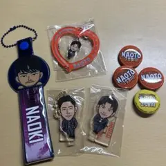三代目JSB NAOTO NAOKI ELLYキーホルダー、缶バッチ