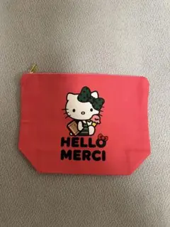 ハローキティ ポーチ ピンク　フランス　パリ　Merci メルシー　限定品