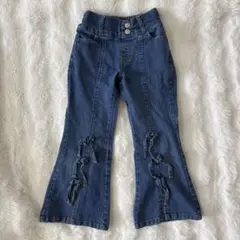 デニムフレアパンツ 120