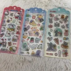 ドロップジュエリーシール　サンリオ　キティ　トムとジェリー　３枚　セット