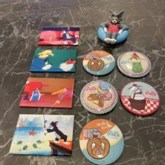 トムとジェリー コラボカフェ 缶バッジ マグネットセット
