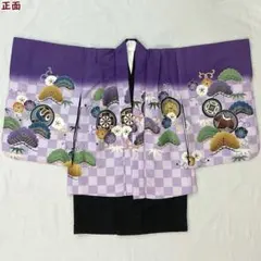 七五三 ５歳 男児 羽織・着物セット 58cm 男の子 レンタル処分品