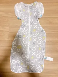 スワドルスリーパー Lサイズ グレーXO柄