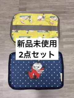 【新品未使用】ムーミン　保冷バッグ　ランチバッグ リンネル 北欧風　付録のサムネイル