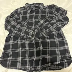 H&M DIVIDED 長袖シャツ ブラックチェック