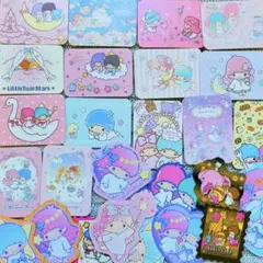 キキララ　リトルツインスターズ シール　フレークシール　おすそわけ　⭐︎