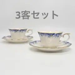 【新品】NORITAKE アイボリーチャイナ カップ&ソーサー 3客セット