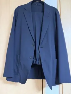 UNIVERSAL LANGUAGEネイビー カジュアルスーツ シングルブレスト