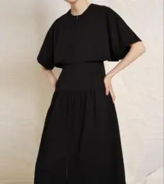 LE CIEL BLEU リップストップレイヤードドレス　ワンピースのサムネイル