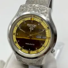 【ジャンク】RICOH RIQUARTZ ヴィンテージ メンズ腕時計 不動のサムネイル