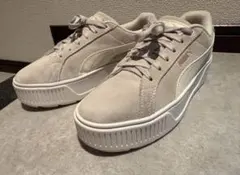 えーりん様専用　PUMA プラットフォーム厚底スニーカー グレー 23.5cm