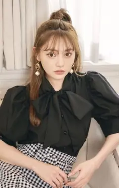 GRL グレイル　ボウタイブラウス[k8828w]