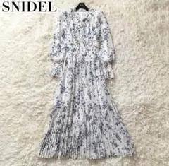 SNIDEL フラワープリント ロングワンピース