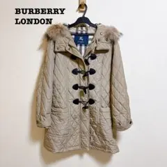 バーバリーロンドン キルティング 中綿 ダッフルコート ノバチェック 42