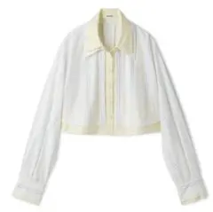 【新品未使用】SNIDEL Sustainableレイヤードクロップドシャツ