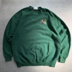 USA製 Lee 刺繍スウェット USS VELLA GULF 緑 L 90s