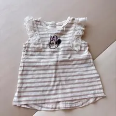 プティマイン　ミニーちゃん　袖フリルカットソー