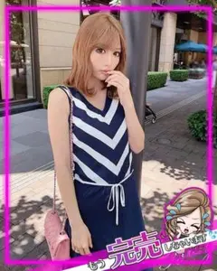 Rady　ネイビー　ホワイト　ロングワンピース　新品