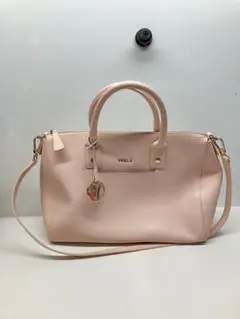 FURLA 2WAYハンドバッグ レザー ピンク ジョルダーバッグ