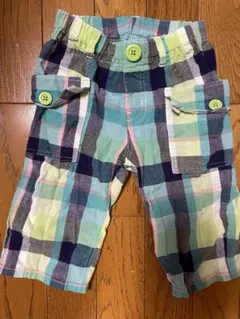 moujonjon チェック柄 ハーフパンツ 110cm