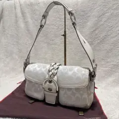 COACH ワンショルダーバッグ ソーホー 白 オフホワイト シグネチャー