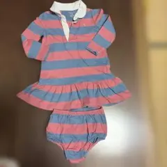 Ralph Lauren ストライプドレスとショーツセット 85cm