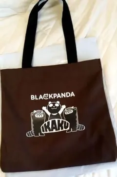 匿名配送 本日発送 イオン グラニフ ブラウン ブラックパンダ トートバッグ