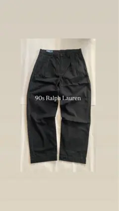 90s Ralph Lauren ラルフローレン チノパン ポロチノ ブラック