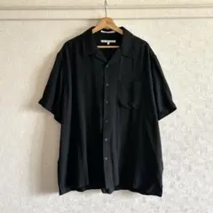 90s PERRY ELLIS シルク解禁シャツ オープンカラー XL 黒 - メルカリ