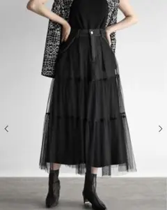 お値下げ！【RADIATE】ラディエイト☆チュールレイヤードデニムスカート