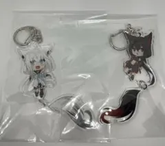 凪白みと 白上フブキ アクリルキーホルダー コミケ ホロライブ 黒上フブキ