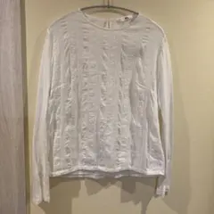 45R コットン ドルマンスリーブ Tシャツ ロゴ刺繍 レース オーバー