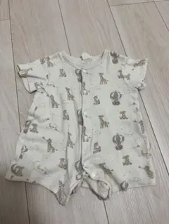 Cottoli コトリ 動物柄ロンパース 半袖 50〜60